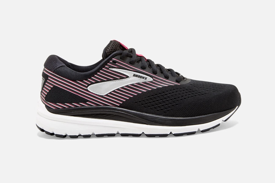 Brooks Running Shoes - Addiction 14 Road Womens - Black/Pink/Silver - KVM-635081